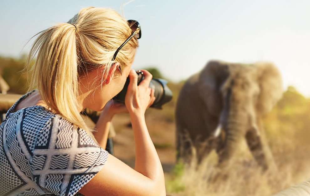 A person on vacation